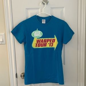 Vintage Vans Warped Tour 2014 Blue T-Shirt